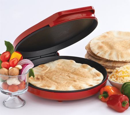 Anbolife 12 &quot;इलेक्ट्रिक पिज्जा बनाने की मशीन 1400W मल्टि-फंक्शन इलेक्ट्रिक मिनी पिज्जा निर्माता पिज्जा बनाने की मशीन