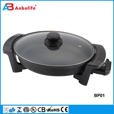 इलेक्ट्रिक Skillet By Culina 18/10 स्टेनलेस स्टील, नॉनस्टिक इंटीरियर, ग्लास ढक्कन के साथ 12 इंच गोल पीटीएफई पीएफओए मुक्त डिशवॉशर सुरक्षित