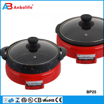इलेक्ट्रिक Skillet By Culina 18/10 स्टेनलेस स्टील, नॉनस्टिक इंटीरियर, ग्लास ढक्कन के साथ 12 इंच गोल पीटीएफई पीएफओए मुक्त डिशवॉशर सुरक्षित