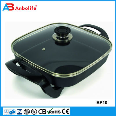 Anbo गैर चिपकने वाला गोल इलेक्ट्रिक ग्रिल पैन/घरेलू उपकरणों के लिए इलेक्ट्रिक एल्यूमीनियम पिज्जा पैन