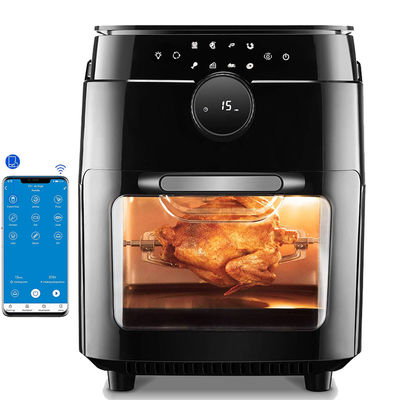 स्टेनलेस स्टील 1800W एयर फ्रायर 12 L 14L 24L डिजिटल कंट्रोल पैनल स्टीमिंग एयर फ्रायर ओवन