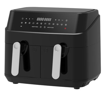 डबल बास्केट तेल मुक्त स्मार्ट डबल एयर फ्रायर 9L डिजिटल 2400W