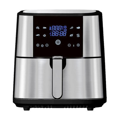 एलसीडी मेन्यू डिस्प्ले के साथ Anbolife डिजिटल कंट्रोल 1800w 8L क्षमता एयर फ्रायर ओवन