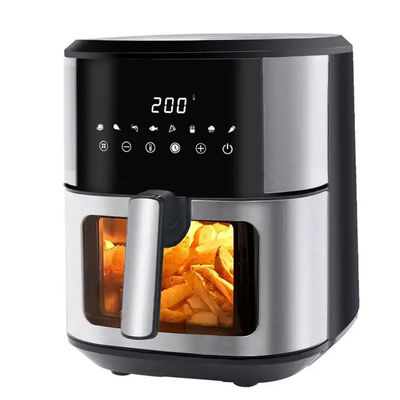 OEM 6L 8L स्टेनलेस स्टील डिजिटल एयर फ्रायर 1800W