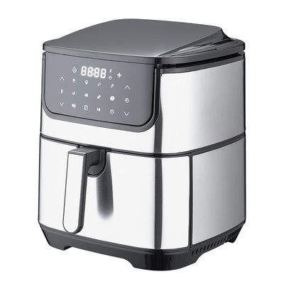 OEM 6L 8L स्टेनलेस स्टील डिजिटल एयर फ्रायर 1800W