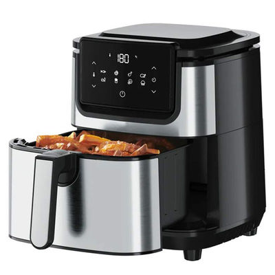 OEM 6L 8L स्टेनलेस स्टील डिजिटल एयर फ्रायर 1800W