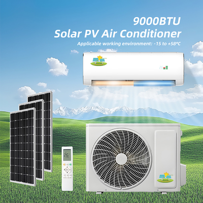9000-12000BTU सौर एयर कंडीशनर 550W पैनलों के साथ