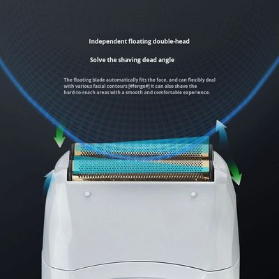 1200mAh बैटरी और डिजिटल डिस्प्ले के साथ रिचार्जेबल इलेक्ट्रिक शेवर, पुरुषों की ग्रूमिंग के लिए