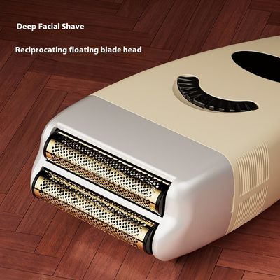 1200mAh बैटरी मुक्त स्पेयर पार्ट्स और पुरुषों के चेहरे के शेविंग के लिए प्लास्टिक आवास के साथ रिचार्जेबल इलेक्ट्रिक शेवर