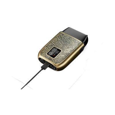 500 एमएएच बैटरी स्टेनलेस स्टील ब्लेड और पूर्ण शरीर धोने के साथ पेशेवर पुरुषों के इलेक्ट्रिक शेवर