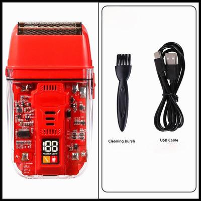 600 एमएएच ली-आयन बैटरी 1.5 घंटे चार्जिंग समय और IPX4 पुरुषों के चेहरे और शरीर के उपयोग के लिए वाटरप्रूफ के साथ पेशेवर इलेक्ट्रिक शेवर