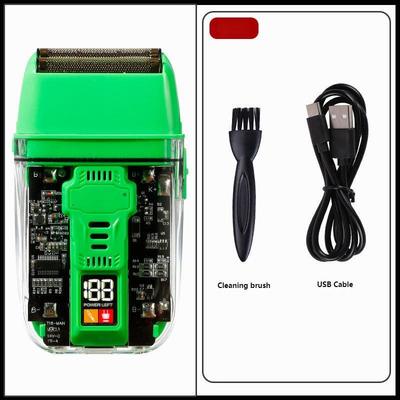 600 एमएएच ली-आयन बैटरी 1.5 घंटे चार्जिंग समय और IPX4 पुरुषों के चेहरे और शरीर के उपयोग के लिए वाटरप्रूफ के साथ पेशेवर इलेक्ट्रिक शेवर