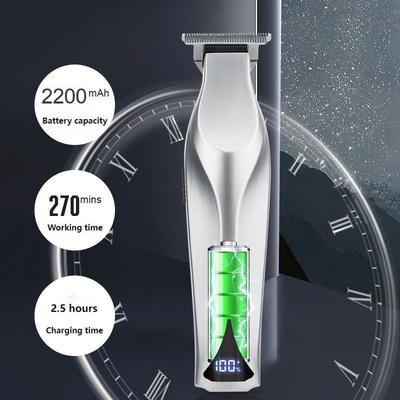 2200mAh लिथियम बैटरी LED डिस्प्ले और गिफ्ट बॉक्स पैकेजिंग के साथ प्रोफेशनल हेयर क्लिपर