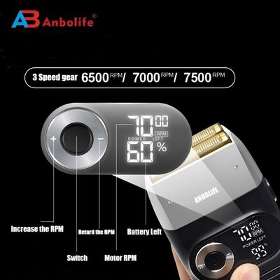 IPX7 वाटरप्रूफ पुरुषों का इलेक्ट्रिक रेज़र जिसमें 600mAh बैटरी और पूरे शरीर के उपयोग के लिए 60-90 मिनट का कार्य समय है