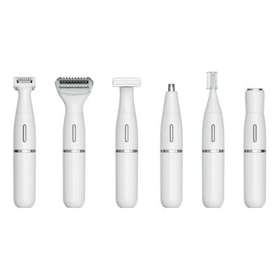 6 में 1 बहुक्रियाशील इलेक्ट्रिक शेवर और नाक बाल ट्रिमर 1 वर्ष की वारंटी और रिचार्जेबल यूएसबी पावर के साथ