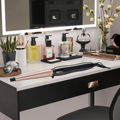 25 मिमी बैरल के साथ सिरेमिक हेयर कर्लर 1 साल की वारंटी और चिकनी चमकदार कर्ल के लिए 110-240V वोल्टेज