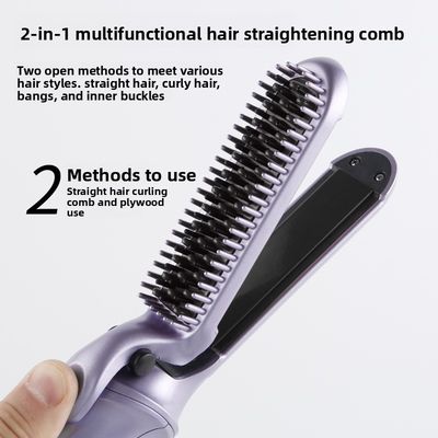 35W पावर दोहरे उपयोग वाला हेयर स्ट्रेटनर और कर्लिंग आयरन, टूरmaline सिरेमिक प्लेट्स के साथ