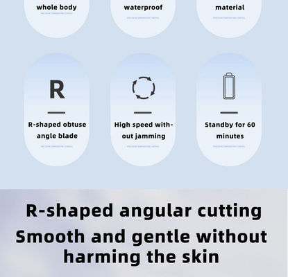 छह-इन-वन मल्टीफंक्शनल इलेक्ट्रिक शेवर सेट, USB चार्जिंग के साथ, पूरी तरह से वाटरप्रूफ, भौंहों को ट्रिम करने और घरेलू उपयोग के लिए