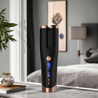 4 तापमान सेटिंग्स और सभी प्रकार के बालों के लिए तेजी से हीटिंग के साथ वायरलेस सिरेमिक ऑटो हेयर कर्लर