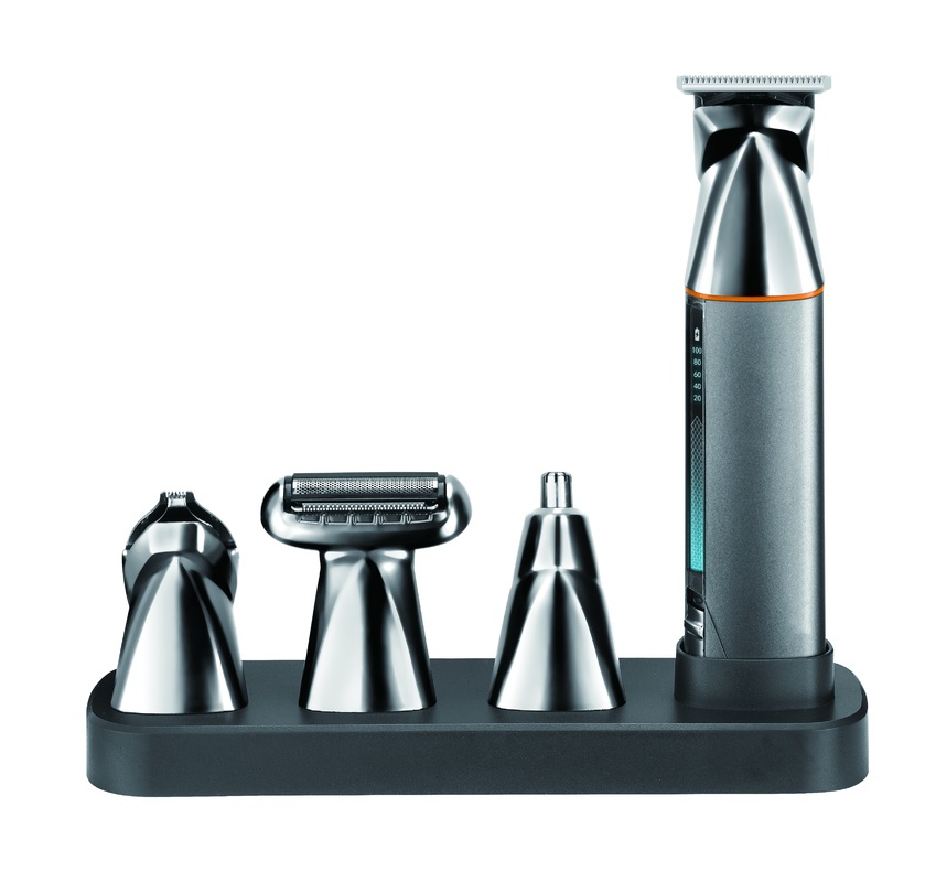 1200 एमएएच की बैटरी और तेजी से चार्ज करने के लिए 1 वर्ष की वारंटी के साथ 5 इन 1 मल्टी-फंक्शन इलेक्ट्रिक क्लिपर और पूर्ण शरीर धोने योग्य हेयर ट्रिमर