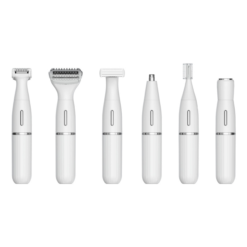 6 में 1 बहुक्रियाशील इलेक्ट्रिक शेवर और नाक बाल ट्रिमर 1 वर्ष की वारंटी और रिचार्जेबल यूएसबी पावर के साथ